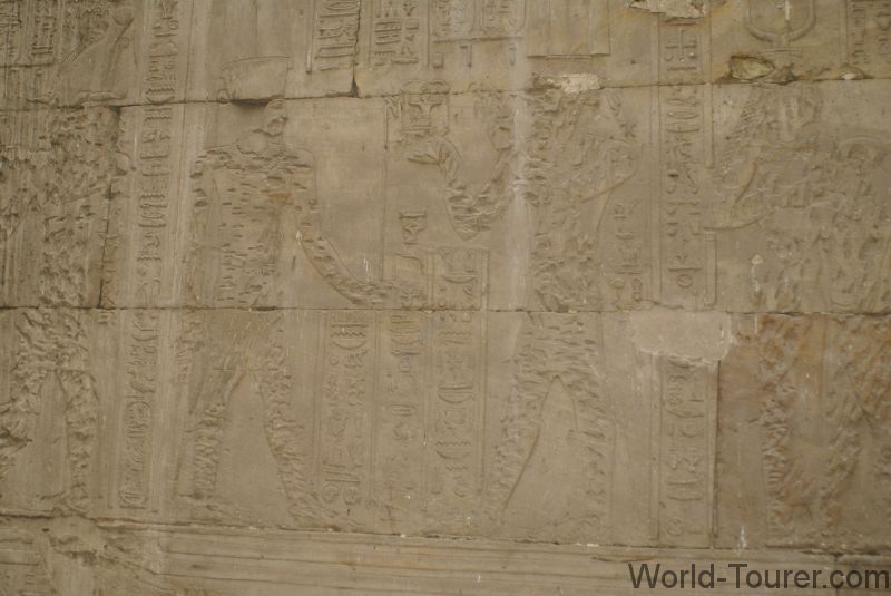 Defaced Wall in Edfu Temple