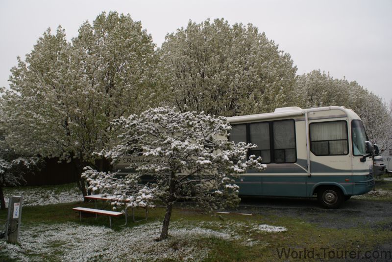 RV in Snow