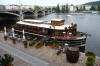 floating restaurant on The Vltava River