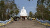 Steps up to The Big White Buddha at Long Son