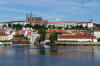 prague castle vltava river